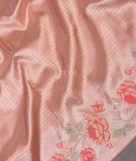 Pink Kanjivaram Embroidery Silk Saree T5369455
