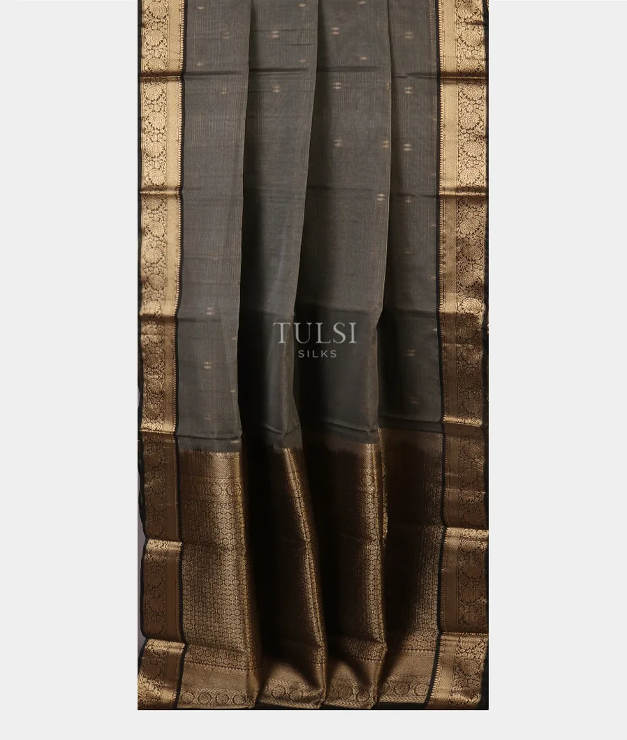 Grey Silk Cotton Saree T5342422
