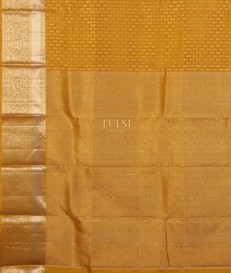 Yellow Kanjivaram Silk Saree T5368764