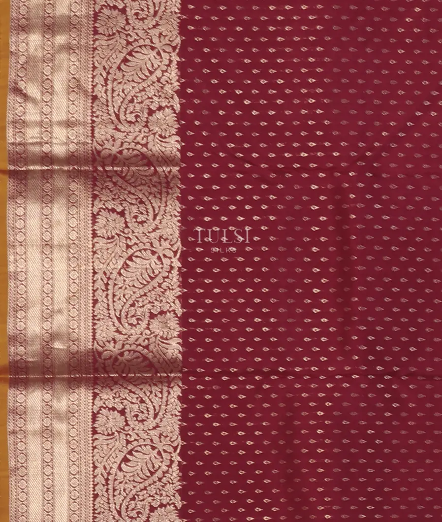 Burgundy Kanjivaram Silk Saree T5368263