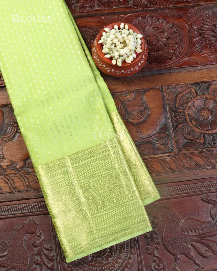 Light Green Kanjivaram Silk Saree T527361-image