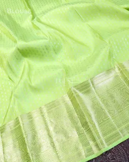 Light Green Kanjivaram Silk Saree T5273615