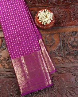 Purple Kanjivaram Silk Saree T5370741
