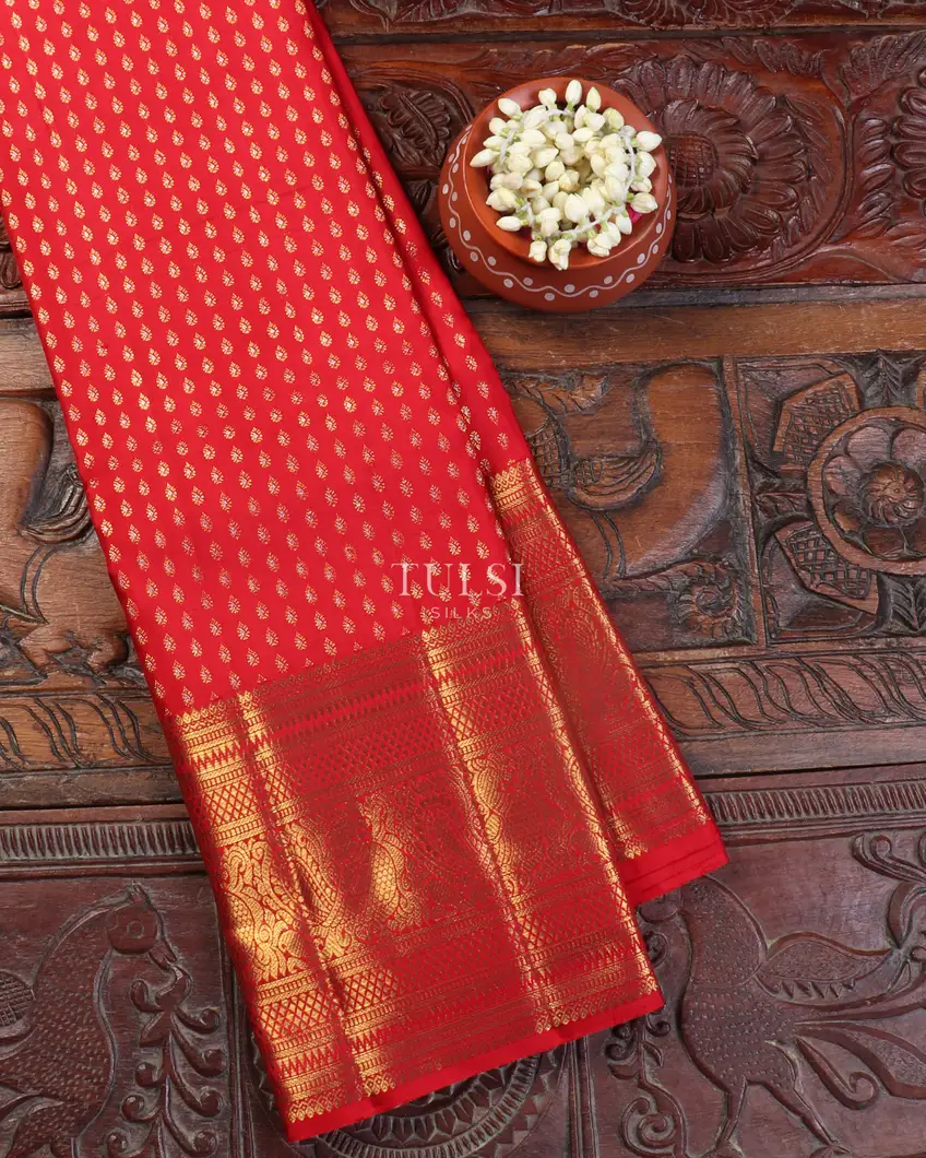 Red Kanjivaram Silk Saree T537076-image
