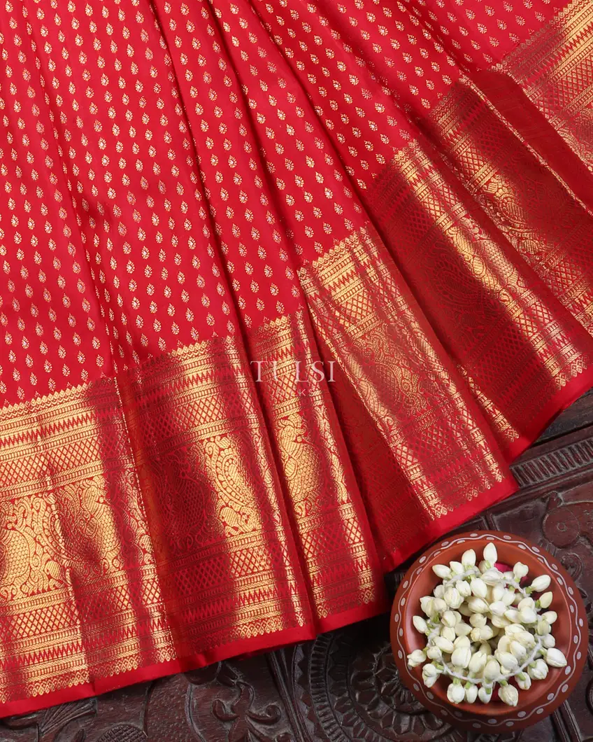 Red Kanjivaram Silk Saree T5370762