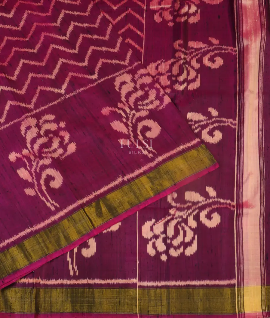 Purple Patola Silk Saree T5395542