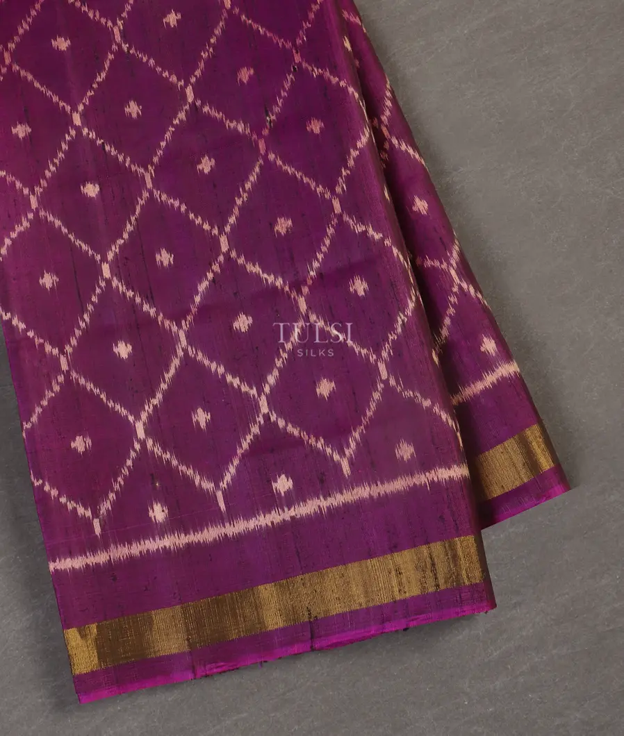 Purple Patola Silk Saree T539547-image