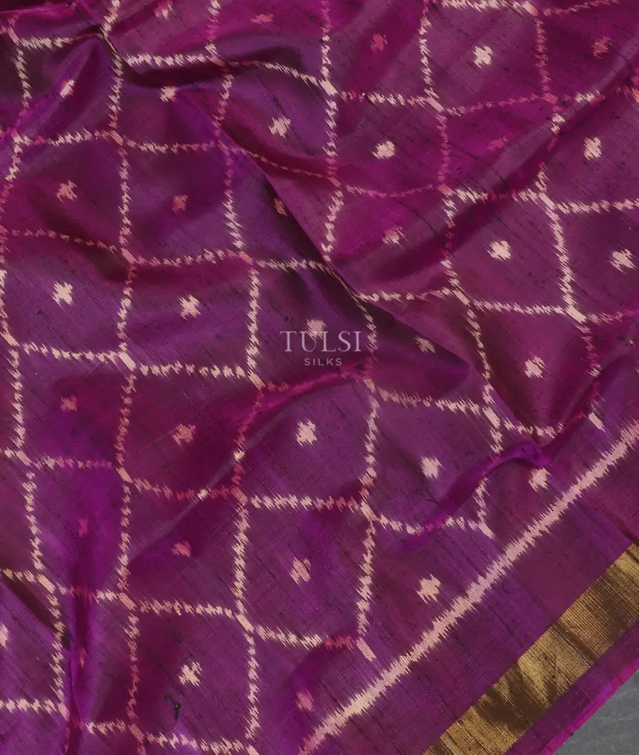 Purple Patola Silk Saree T5395475