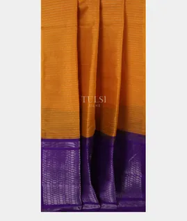 Yellow Woven Raw Silk Saree T5395282
