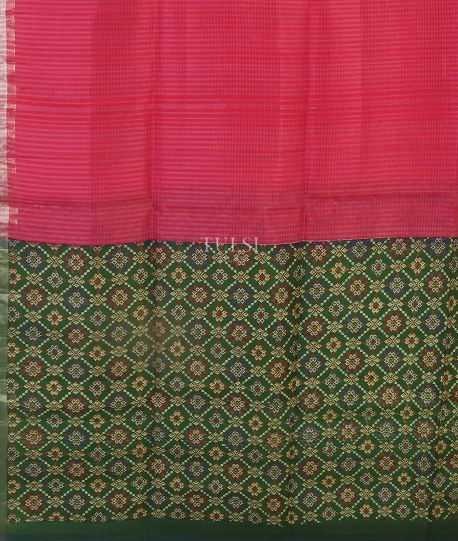 Pink Woven Raw Silk Saree T5393614