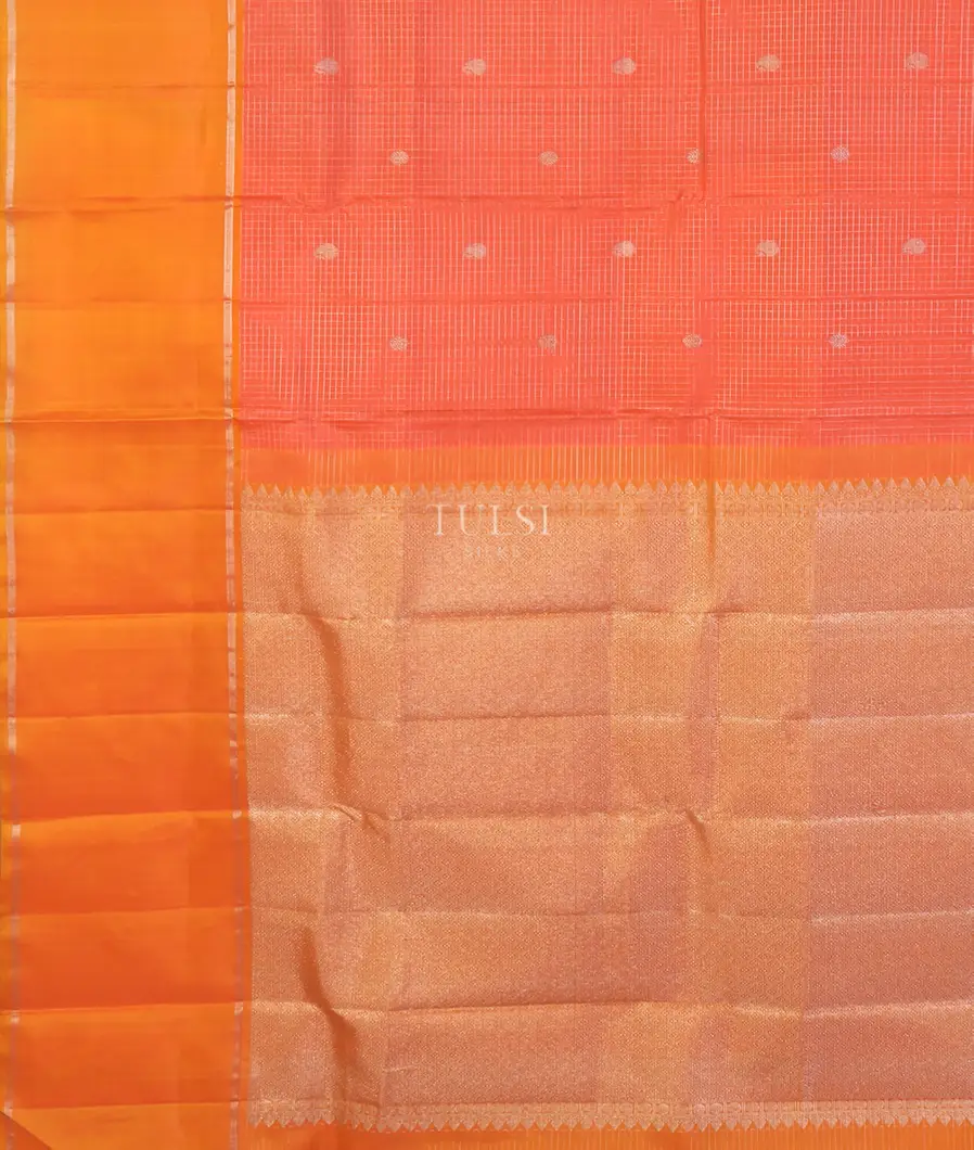 Peach Kanjivaram Silk Saree T5083904