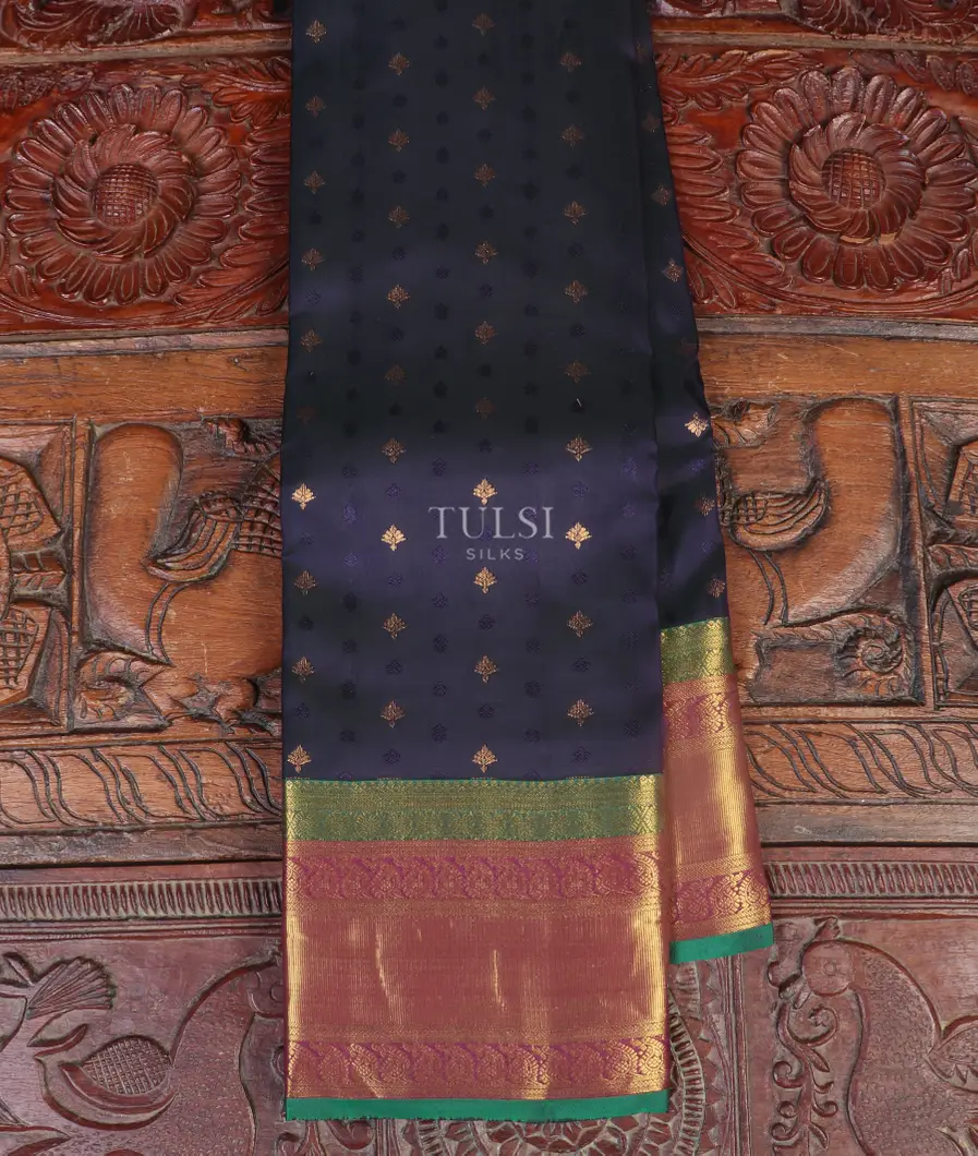 Midnight Blue Soft Silk Saree T535698-image