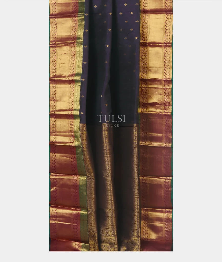 Midnight Blue Soft Silk Saree T5356982