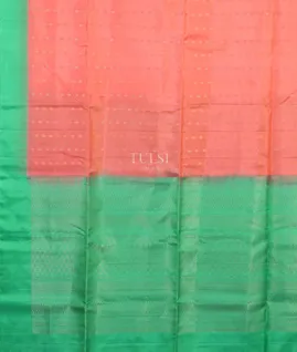 Peach Soft Silk Saree T5388034