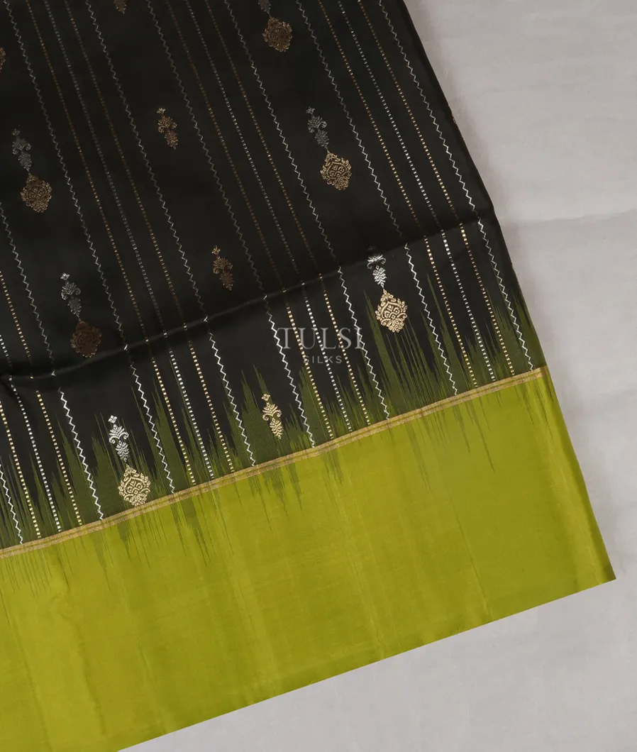 Black Soft Silk Saree T526593-image