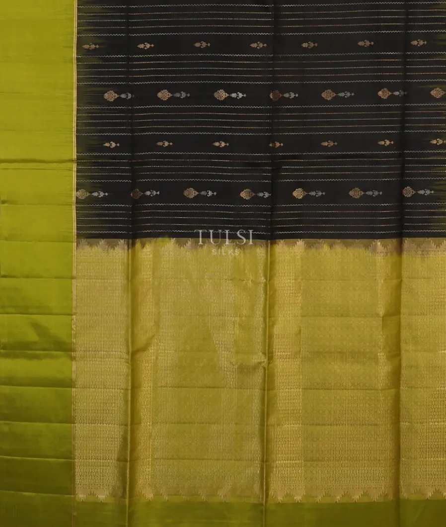 Black Soft Silk Saree T5265934