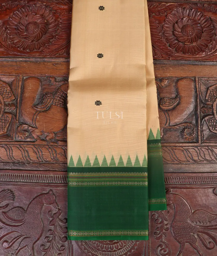 Beige Kanjivaram Silk Saree T535457-image