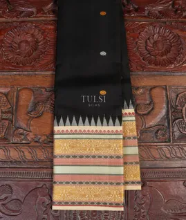 Black Kanjivaram Silk Saree T5354581