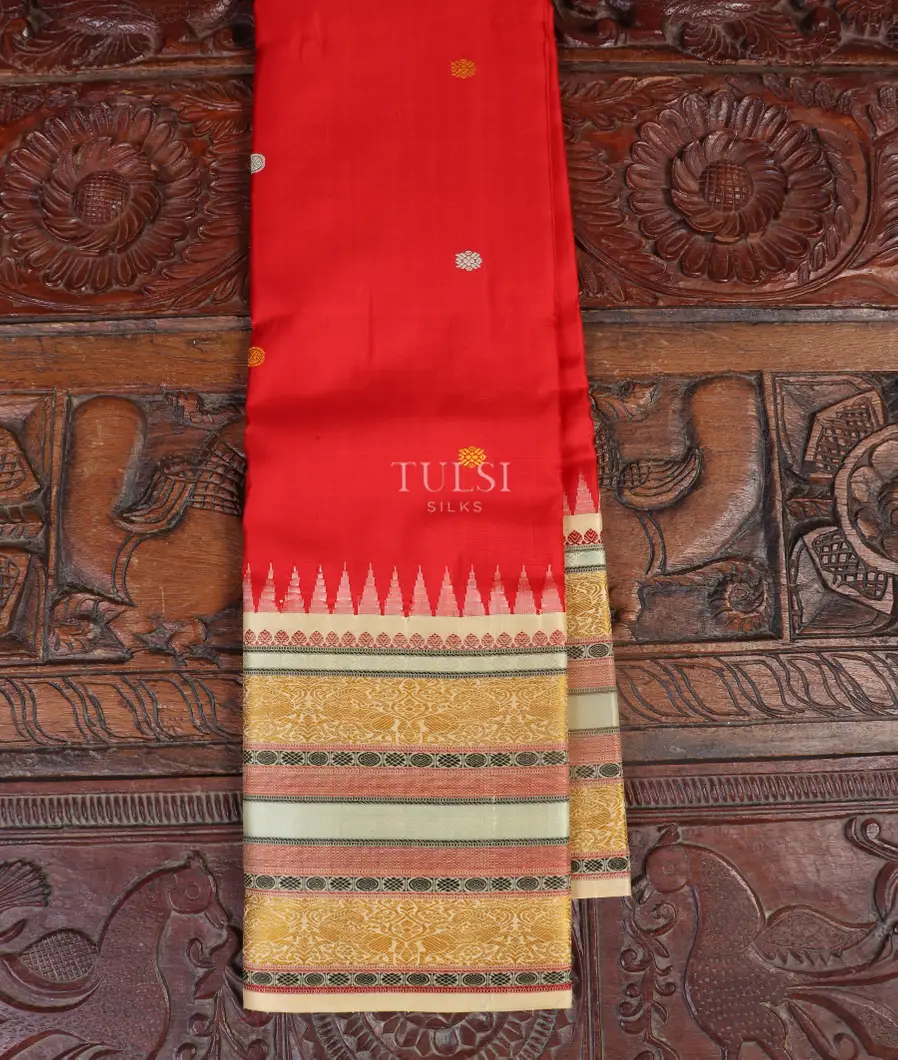 Red Kanjivaram Silk Saree T525390-image