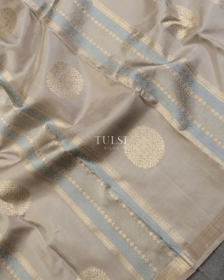Grey Kanjivaram Silk Saree T5237904