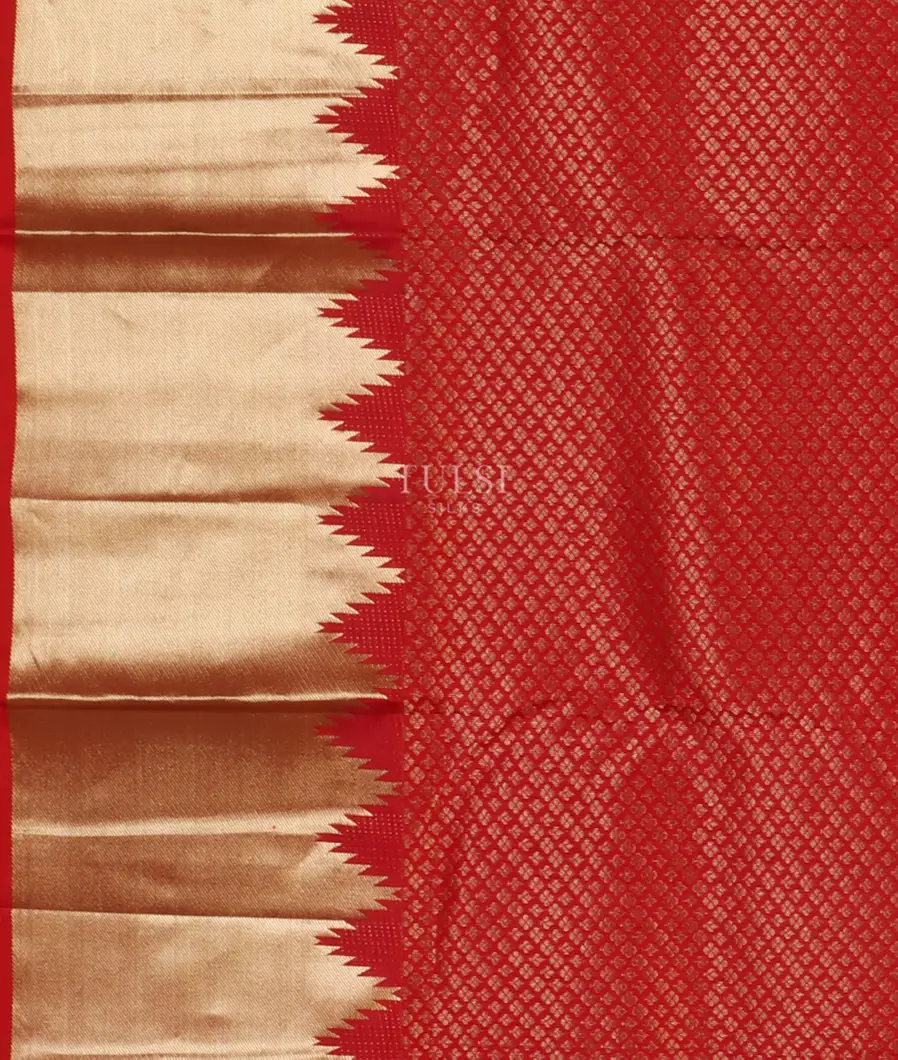 Red Soft Silk Saree T4424193