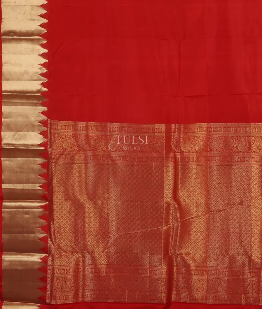 Red Soft Silk Saree T4424194