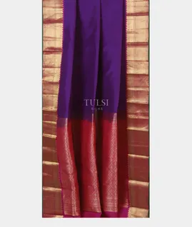 Purple Soft Silk Saree T5186352