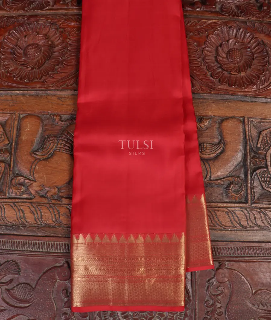 Red Soft Silk Saree T502864-image