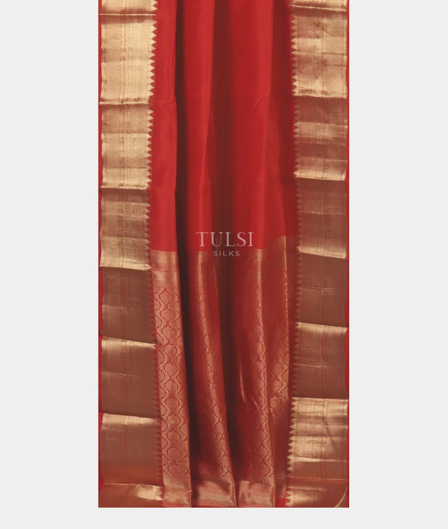 Red Soft Silk Saree T5028642