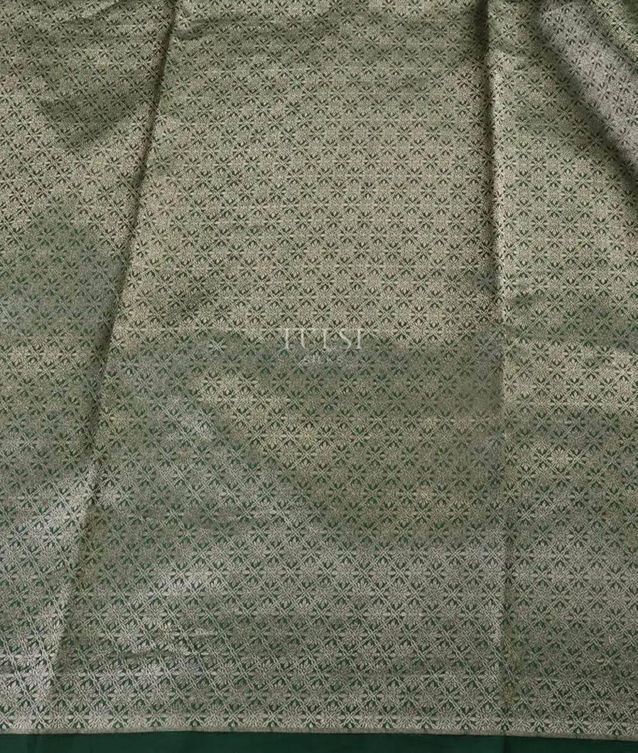 Burgundy Banaras Silk Saree T5376843