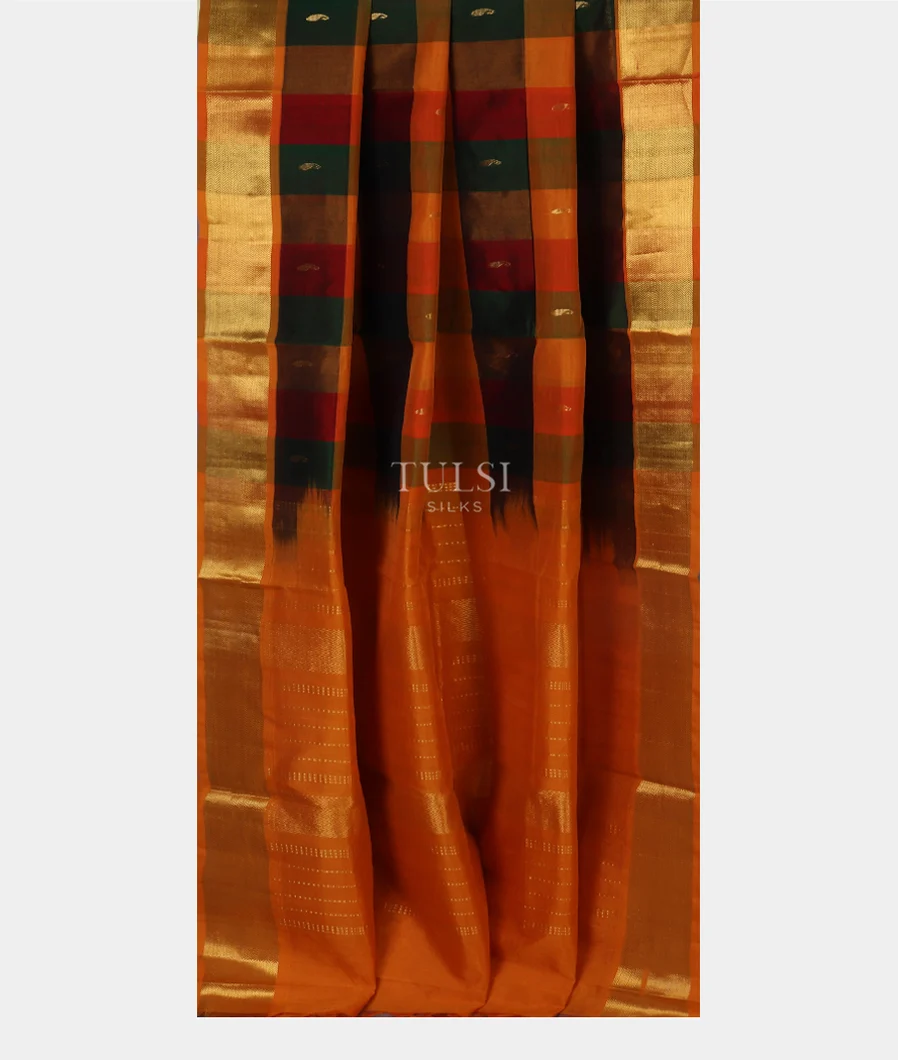 Multicolour Silk Cotton Saree T5355542