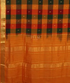 Multicolour Silk Cotton Saree T5355544