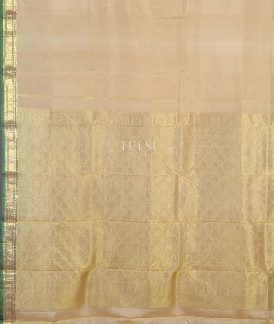 Beige Soft Silk Saree T3933214