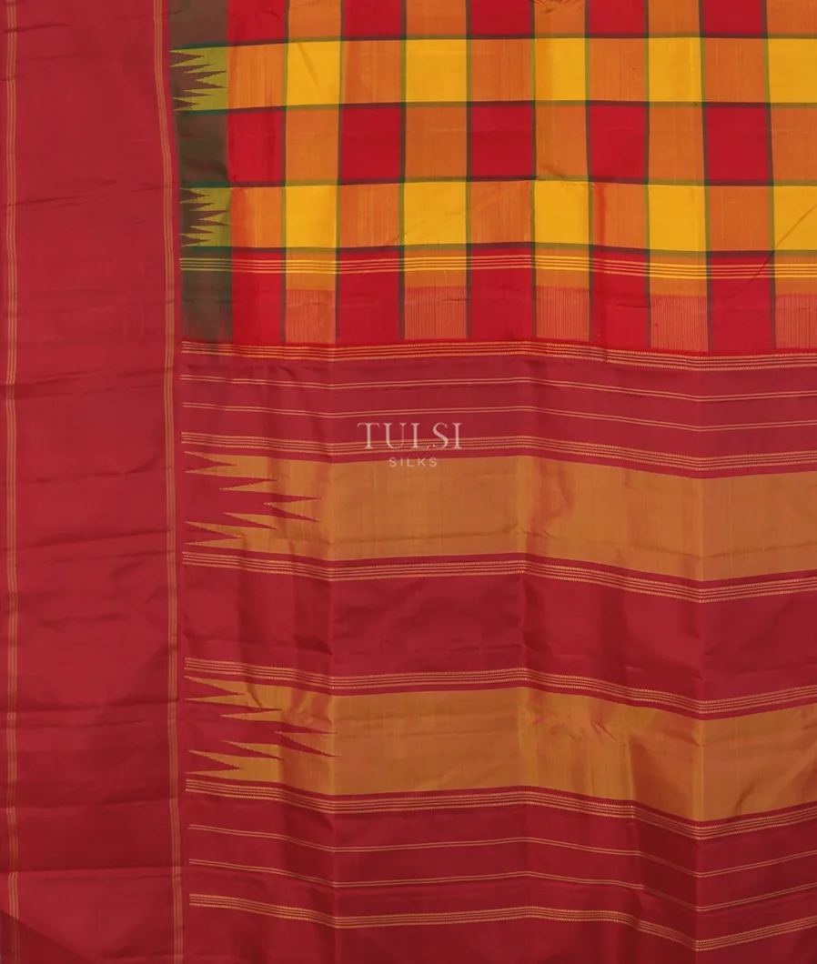 Multicolour Kanjivaram Silk Saree T5327804