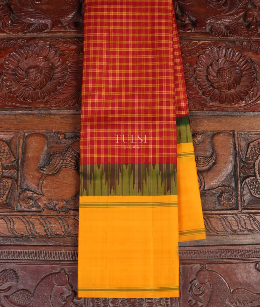 Red Kanjivaram Silk Saree T527933-image