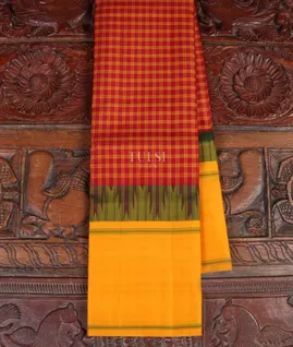 Red Kanjivaram Silk Saree T5279331