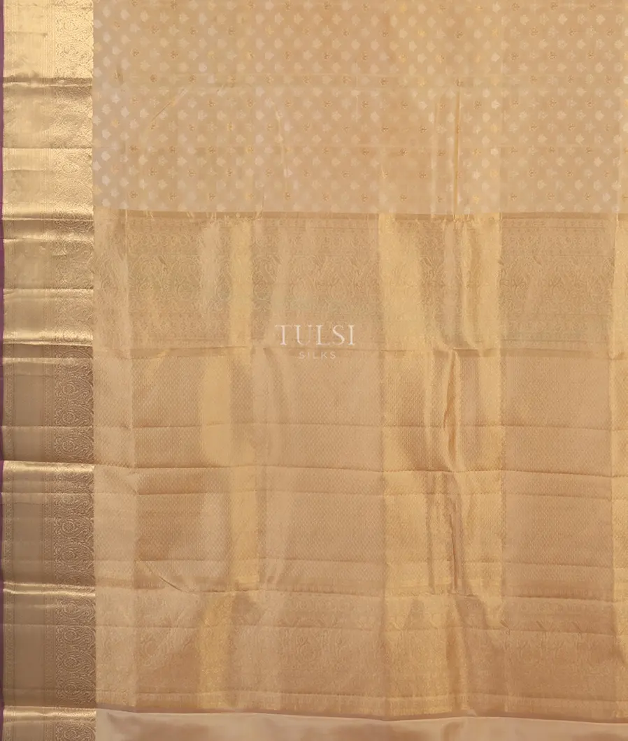 Beige Soft Silk Saree T4892764
