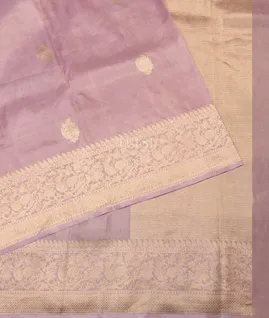 Lavender Banaras Tissue Silk Saree T5377424