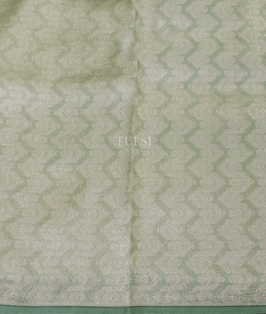 Green Banaras Tissue Silk Saree T5377403