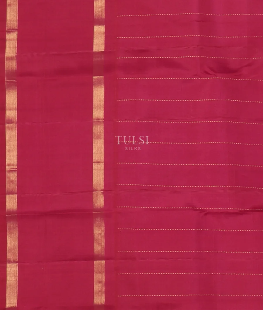 Pinkish Orange Kanjivaram Silk Saree T5385323