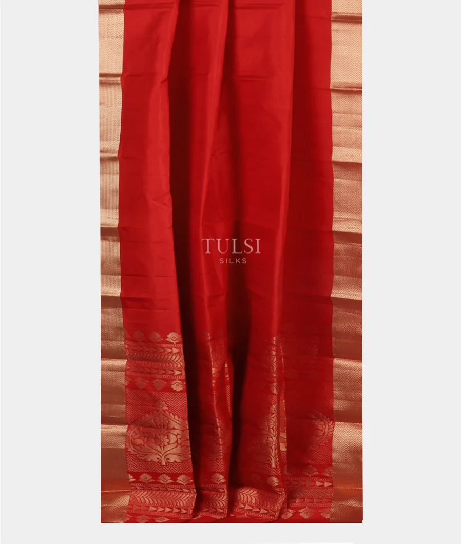 Red Soft Silk Saree T5022962