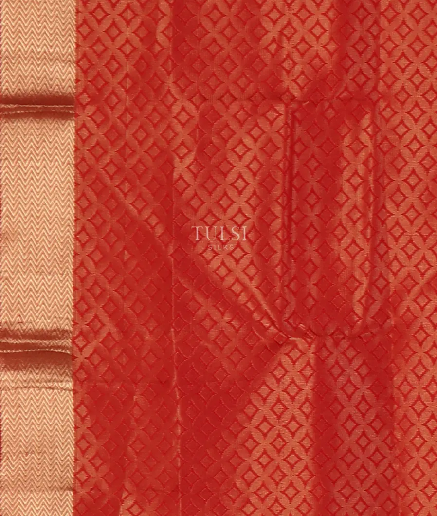 Red Soft Silk Saree T5022963