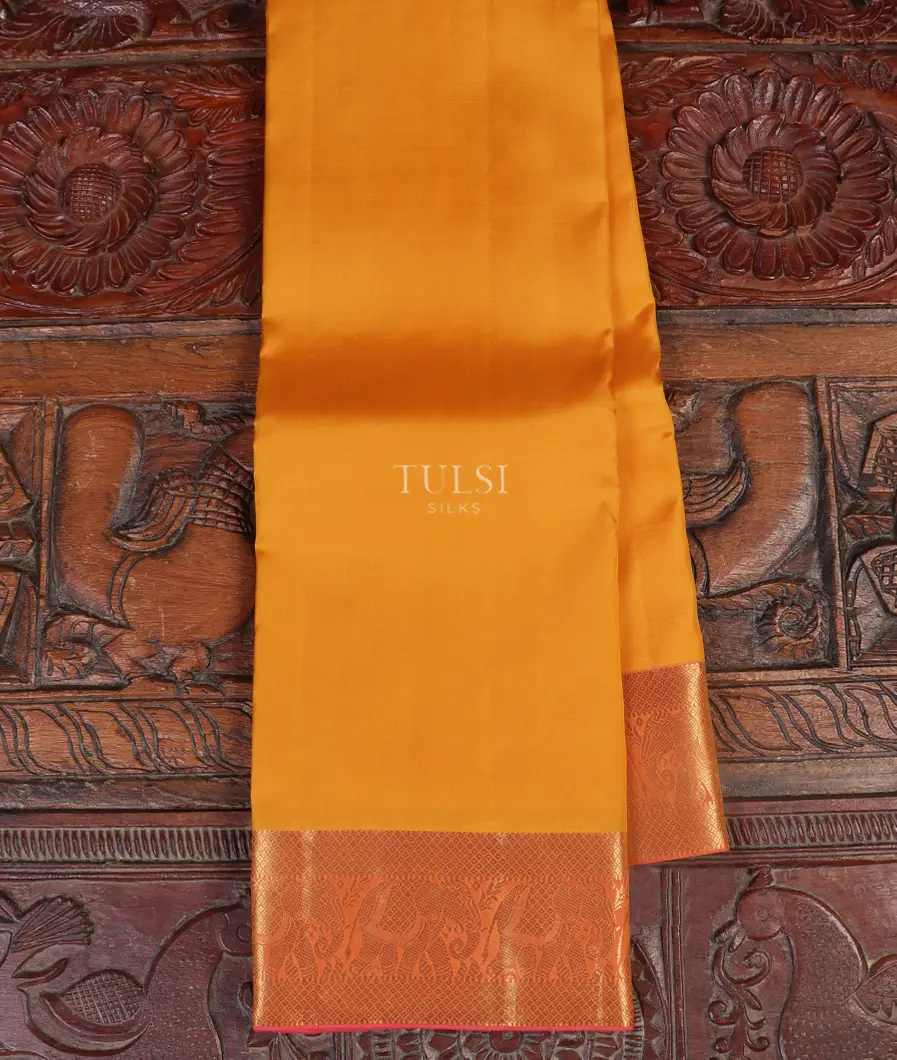 Yellow Soft Silk Saree T530607-image