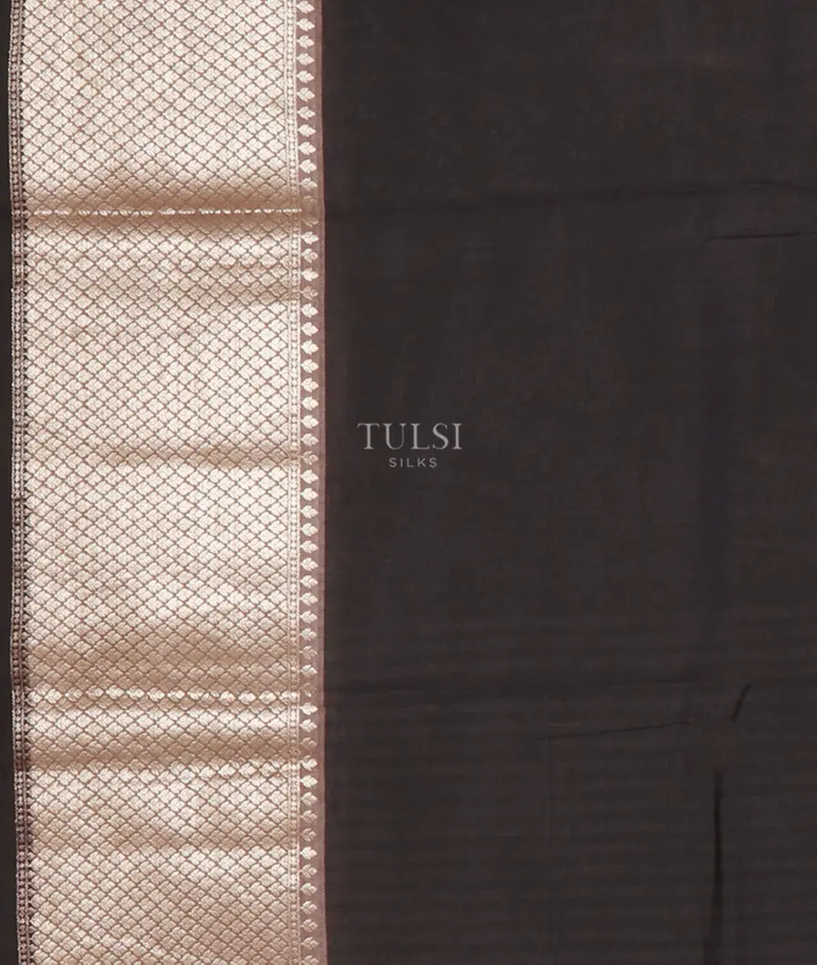 Black Chaniya Silk Saree T5198203