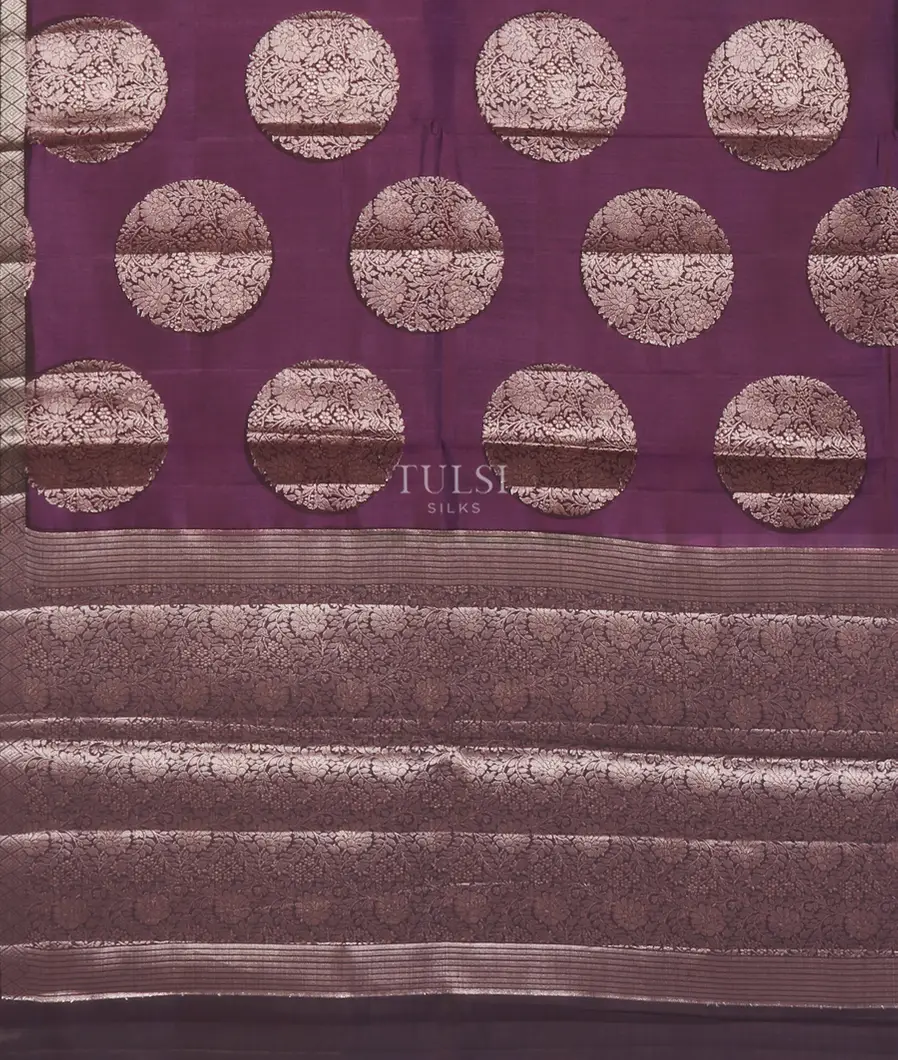 Purple Chaniya Silk Saree T5216794