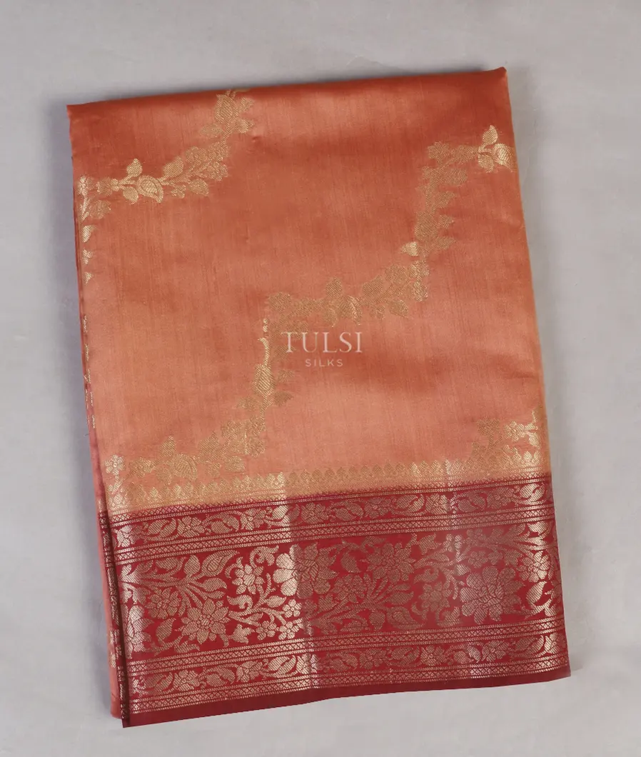 Peach Chaniya Silk Saree T510696-image