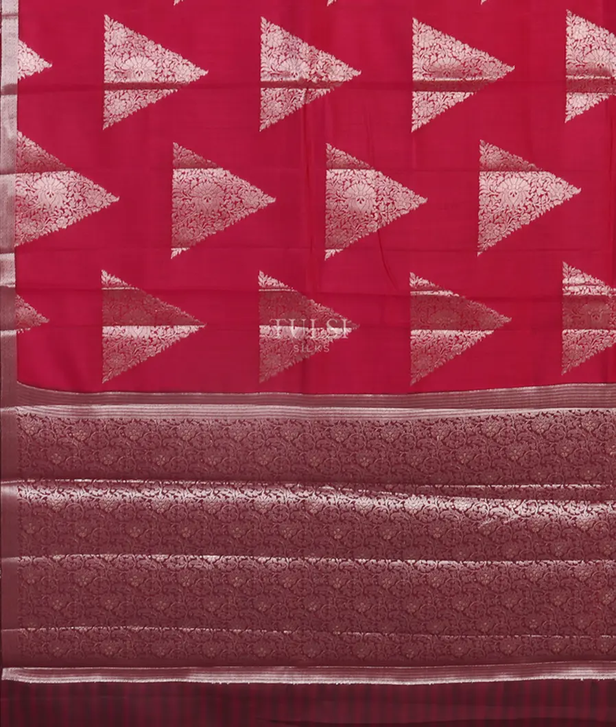 Reddish Pink Chaniya Silk Saree T5216654