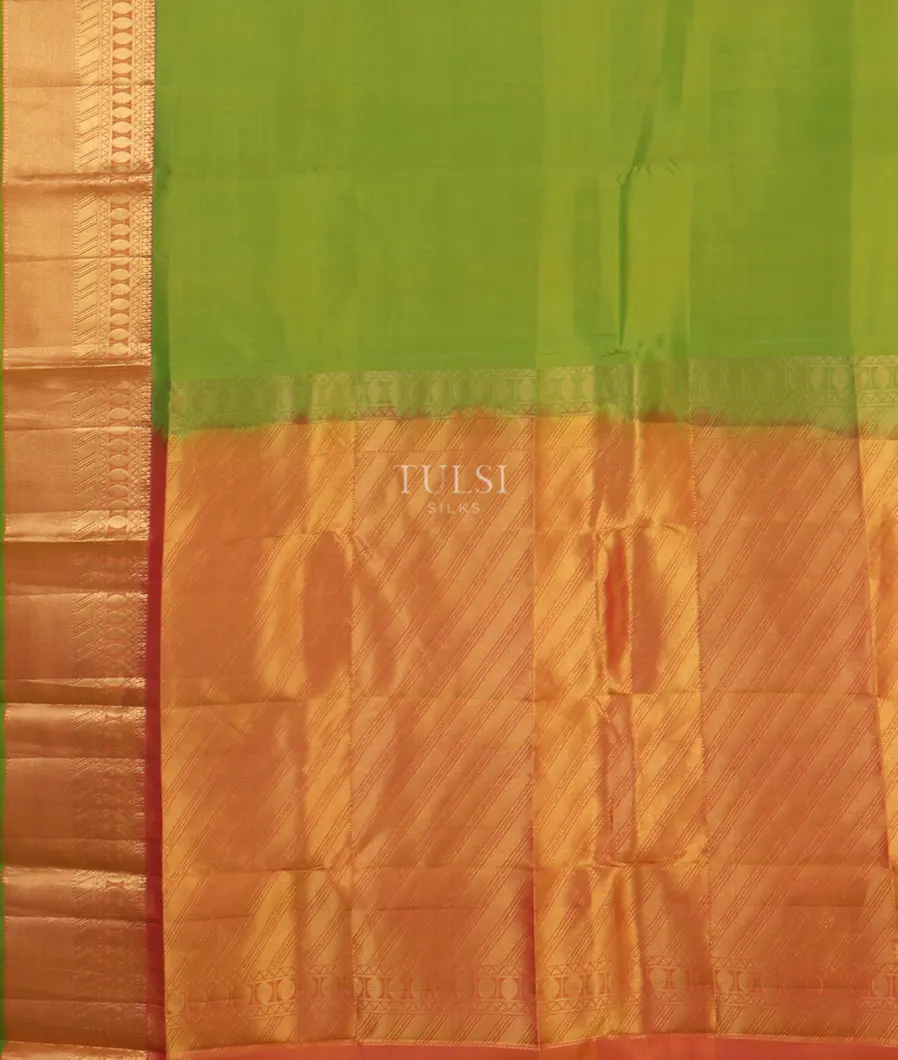 Yellowish Green Soft Silk Saree T4859264