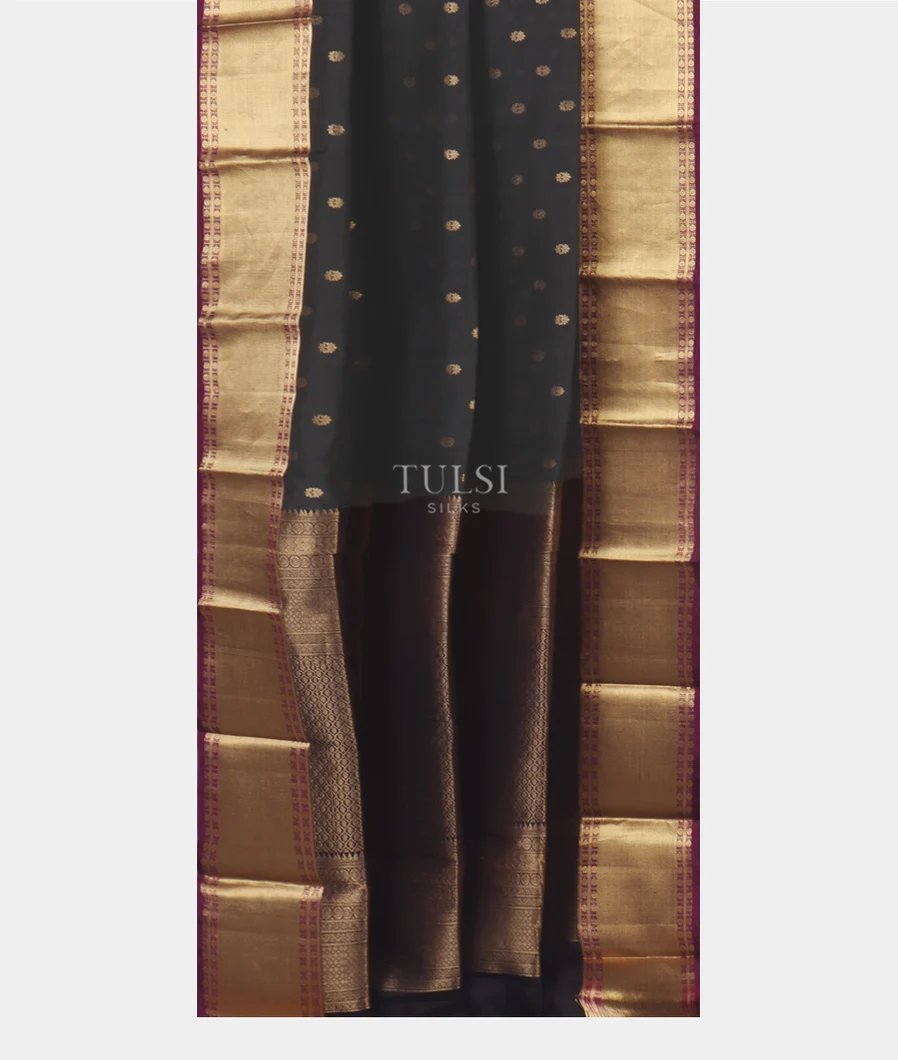 Black Soft Silk Saree T4554662