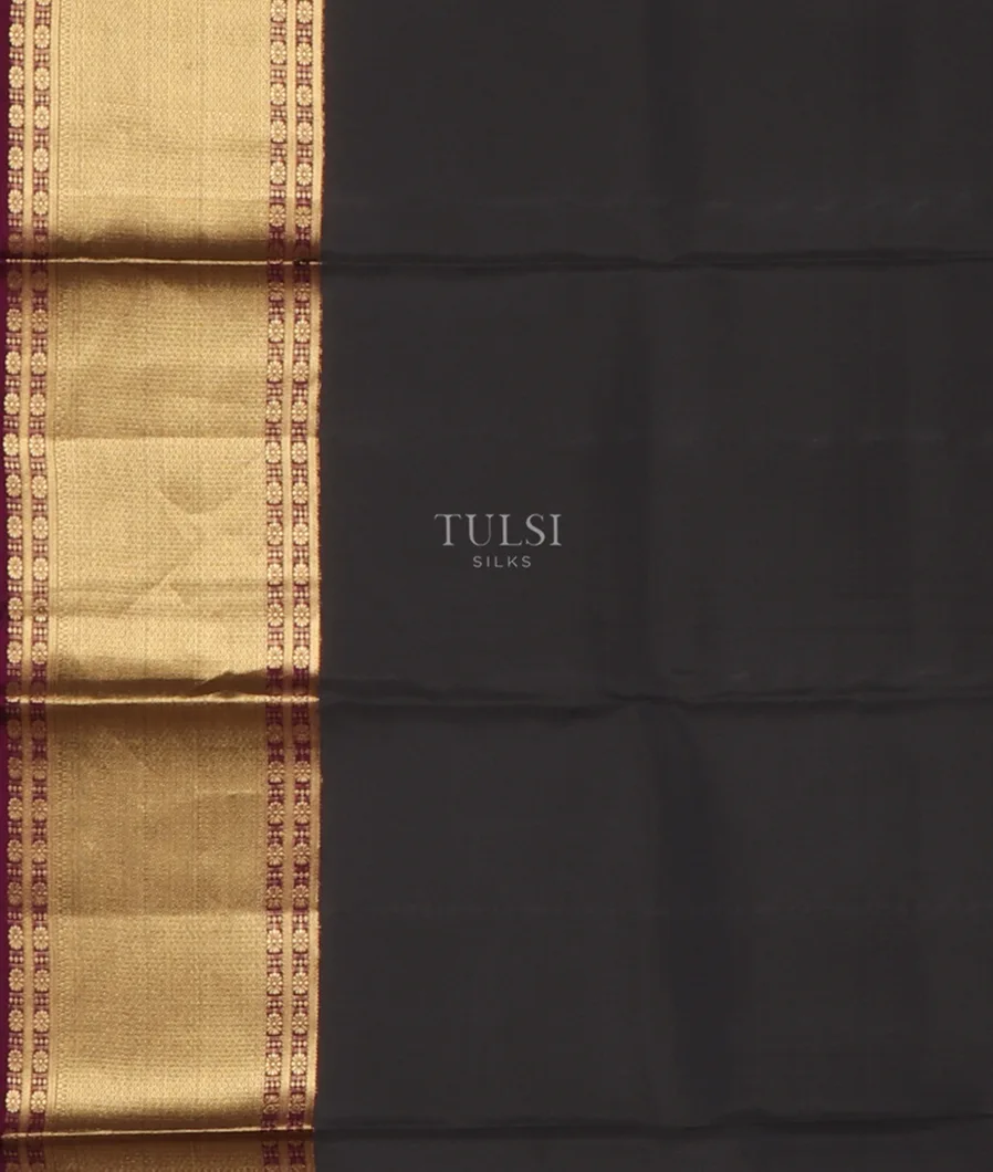 Black Soft Silk Saree T4554663